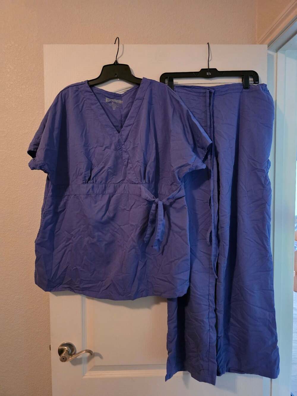 Grey's Anatomy By Barco Women's Scrubs Set Size 2XL/3XL Purple Uniform